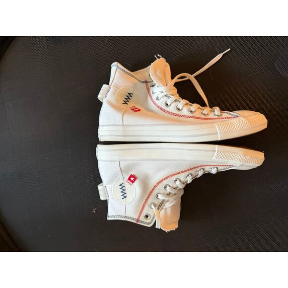 White Converse Hi-top Women's Size 10 NWOT - Picture 7 of 7